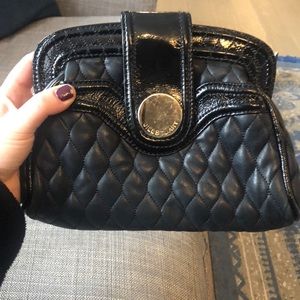 Jill Stuart Leather black clutch